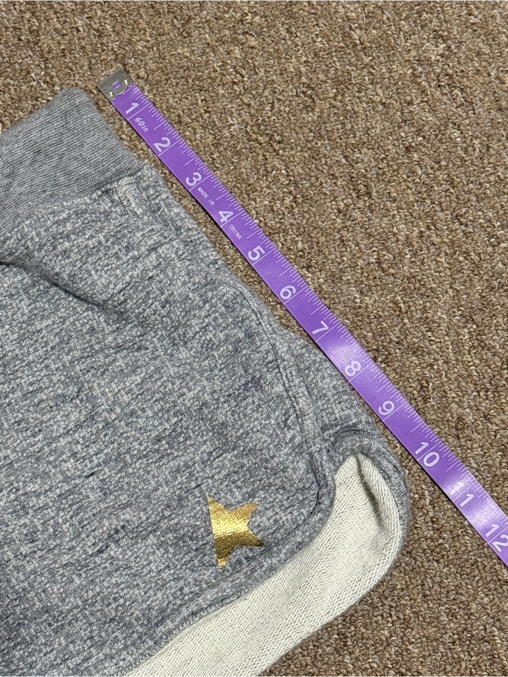 Golden Goose DIANA Sweat Lounge Shorts GRAY - Picture 3 of 4